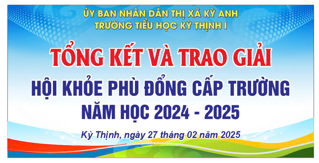 Trường TH Kỳ Thịnh 1 tổ chức thành công Hội khỏe Phù Đổng năm học 2024-2025